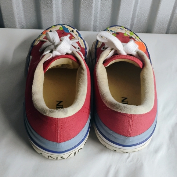 Gallery Dept X Lanvin Melted Low Top Vulcanized Paint Splatter Sneakers - Picture 4 of 10